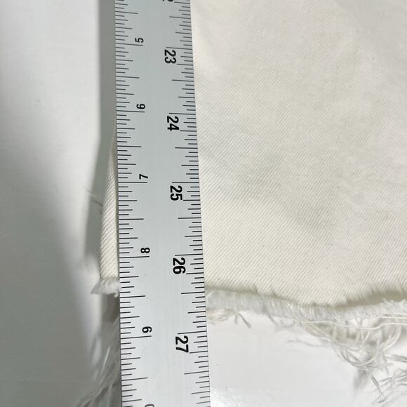 RE/DONE 29 Vintage White High Rise 70s Stove Pipe Button Fly Jeans - Picture 13 of 13